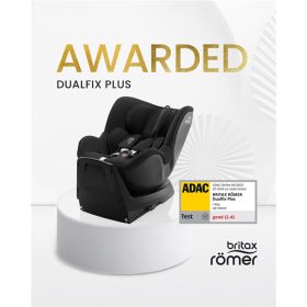   Britax Römer Dualfix Plus 360°-ban forgatható autósülés (40-105 cm) - Midnight Grey