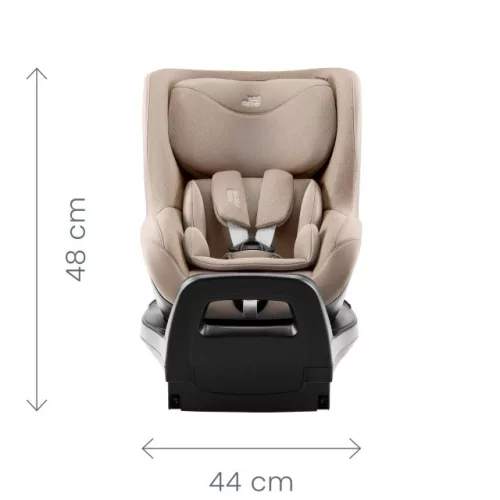 Britax Römer Dualfix Pro M Style 360°-ban forgatható autósülés (61-105 cm) - Dusty Rose