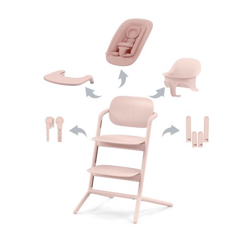 CYBEX Lemo 2 Gold 4-in-1 Set etetőszék - Pearl Pink