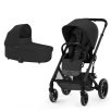 CYBEX Gold Balios S Lux BLK B 2in1 sport babakocsi Cot S Lux mózeskosárral - Moon Black