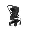 CYBEX Gold Eezy S Twist+2 BLK sport babakocsi - Leather - Moon Black