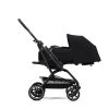 CYBEX Gold Eezy S Twist+2 BLK sport babakocsi - Leather - Moon Black