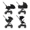 CYBEX Gold Eezy S Twist+2 BLK sport babakocsi - Leather - Moon Black