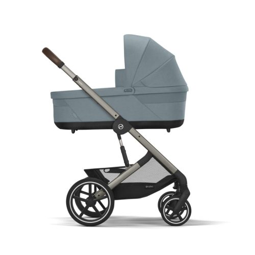 CYBEX Gold Balios S Lux 2025 TPE B 3in1 szett babakocsi + babahordozó + mózeskosár - Stormy Blue