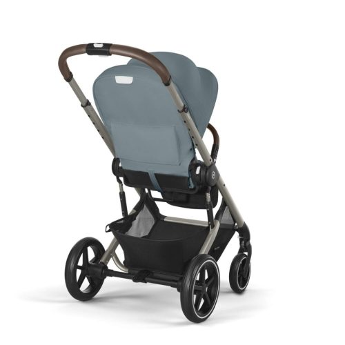 CYBEX Gold Balios S Lux 2025 TPE B 3in1 szett babakocsi + babahordozó + mózeskosár - Stormy Blue