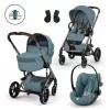 CYBEX Gold Balios S Lux 2026 with Fold Cot TPE 3in1 babakocsi - Stormy Blue