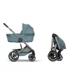 CYBEX Gold Balios S Lux 2026 with Fold Cot TPE 2in1 babakocsi - Stormy Blue