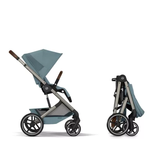 CYBEX Gold Balios S Lux 2026 with Fold Cot TPE 2in1 babakocsi - Stormy Blue