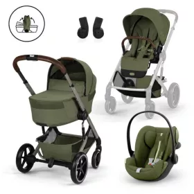   CYBEX Gold Balios S Lux 2026 with Fold Cot TPE 3in1 babakocsi - Moss Green