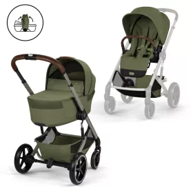   CYBEX Gold Balios S Lux 2026 with Fold Cot TPE 2in1 babakocsi - Moss Green