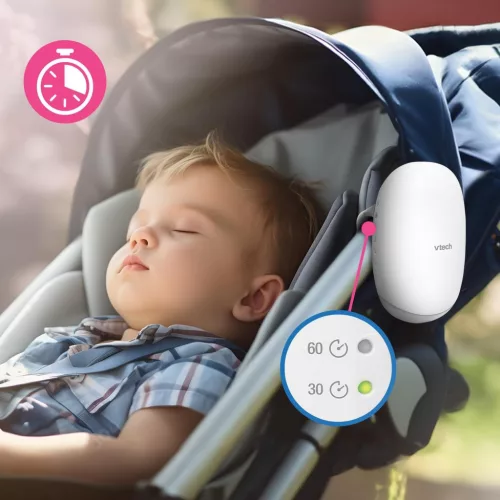 Vtech V-Hush™ Rocker Hang és Mozgásalapú Babakocsi Ringató altatódal lejátszó és éjszakai fény