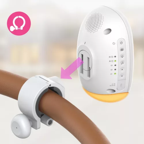 Vtech V-Hush™ Rocker Hang és Mozgásalapú Babakocsi Ringató altatódal lejátszó és éjszakai fény