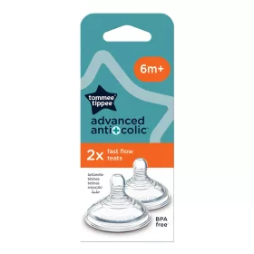   Tommee Tippee Advanced Anti-Colic gyors folyású cumisüveg cumi 2db