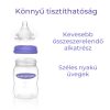 Lansinoh Cumisüveg lassú folyású etetőcumival + fedéllel 160 ml