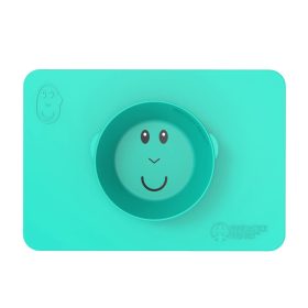   Makihami - Csúszásmentes szilikon alátét + tányér 2:1 - Zöld