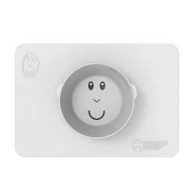   Makihami - Csúszásmentes szilikon alátét + tányér 2:1 - Szürke