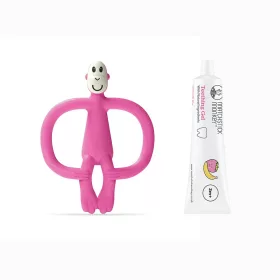MATCHSTICK MONKEY - Rágómaki és fogínygél szett - Pink