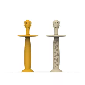   MATCHSTICK MONKEY - Tanuló Babafogkefe – Ludo Oroszlán és Gigi Zsiráf