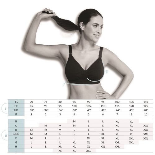 Carriwell Gélmerevítős szoptatós melltartó (M méret) - Fekete