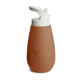   Nuuroo Pax Szívószálas szilikon itatópohár 350 ml - Karamell