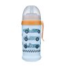 Canpol Babies Sport itatópohár cseppmentes szívószállal  350 ml (12h+) - Autók - Kék-sárga
