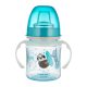 Canpol Babies Cseppmentes Szilikon tanulópohár világító fogantyúval 120ml (6h+) Exotic Animals - Kék