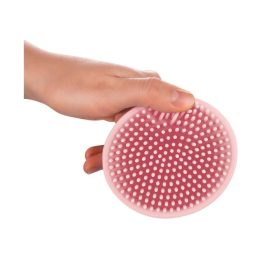   Canpol Babies Szilikonos masszázs kefe fürdetéshez - Rózsaszín