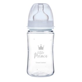   Canpol Babies EasyStart anti-kólikás cumisüveg Royal Baby 240ml (3h+) - Little Prince - Kék