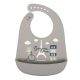Canpol Babies Bonjour Paris szilikon zsebes előke - Bézs