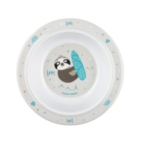   Canpol Babies Melamin tál tapadókoronggal 270ml (4h+) Exotic Animals - Szürke