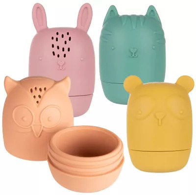 Canpol Babies Szilikon fürdőjáték (4 db) - Állatkák