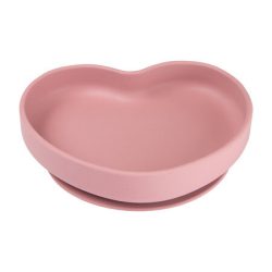 Canpol Szilikonos tányér tapadókoronggal HEART - Pink