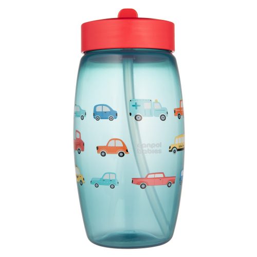 Canpol Babies Sport kulacs, lecsukható ivőcsőrrel (400ml) - Cars