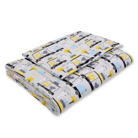   BabyLion Prémium 2 részes ágyneműszett (100x135) - Szürke alapon szafari állatai