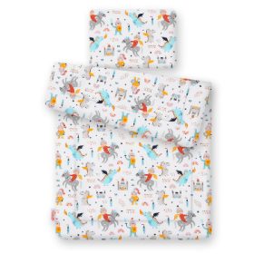  BabyLion Prémium 2 részes ágyneműszett (75x100) - Sárkány és lovag