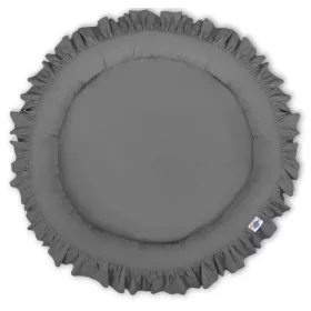 BabyLion Prémium kör alakú babafészek - Sötétszürke