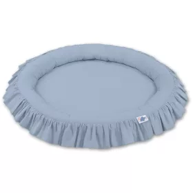 BabyLion Prémium kör alakú babafészek - Pasztell kék