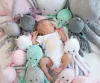 BabyLion Prémium Kis minky ölelő polip (31 cm) - Menta