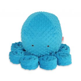  BabyLion Prémium Óriás minky ölelő polip (75 cm) - Türkiz kék