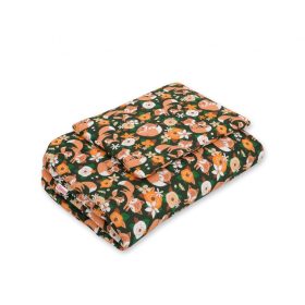   BabyLion Prémium 2 részes ágyneműszett (75x100) - Zöld alapon - Róka család