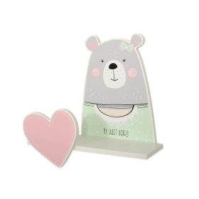 BabyLion Prémium gyerek fali polc - Maci lány