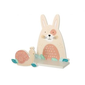 BabyLion Prémium gyerek fali polc - Nyuszi