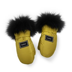   Ibebe Szőrmés kézmelegítő kesztyű babakocsira - Mustár M4