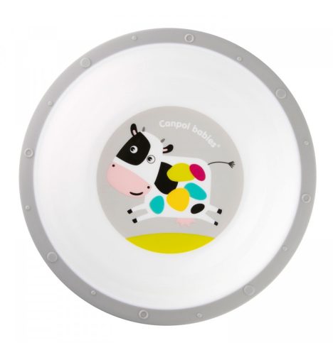 Canpol Babies Csúszásmentes műanyag tál 270 ml (4h+) - Boci