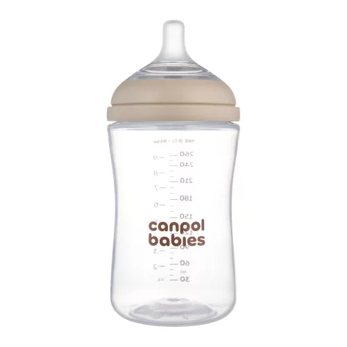 Canpol babies Natural Shape anti-kólikás cumisüveg 260ml (3h+)