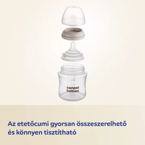 Canpol babies Natural Shape anti-kólikás cumisüveg 260ml (3h+)