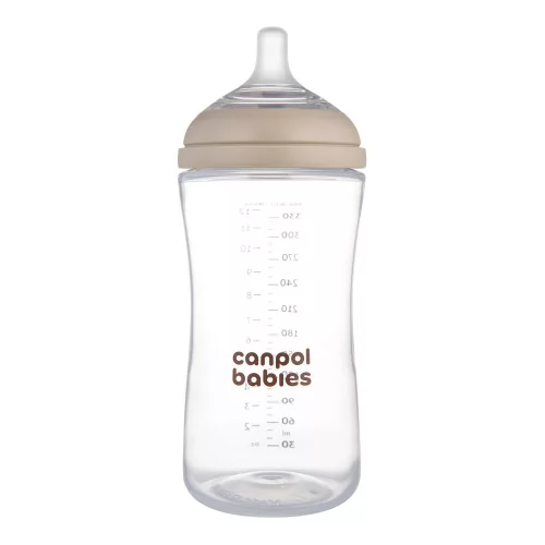 Canpol babies Natural Shape anti-kólikás cumisüveg 330ml (6h+)