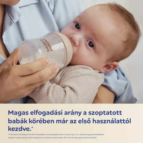 Canpol babies Natural Shape anti-kólikás cumisüveg 330ml (6h+)