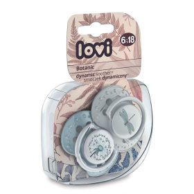   Lovi Dinamikus nyugtató cumi 2db (6-18 hónap) Botanic - Blue