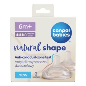   Canpol babies Natural Shape etetőcumi közepes folyású (6h+) 2 db